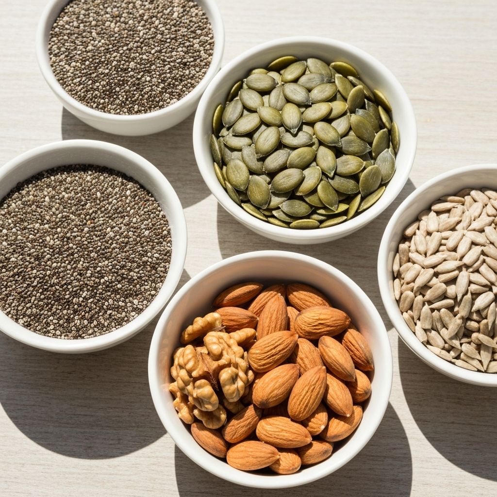 Natürliche Samen und Nüsse